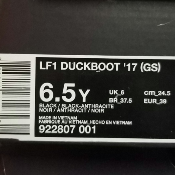NIKE Lf1 Duckboot '17 (GS) 922807-001 - Picture 6 of 6